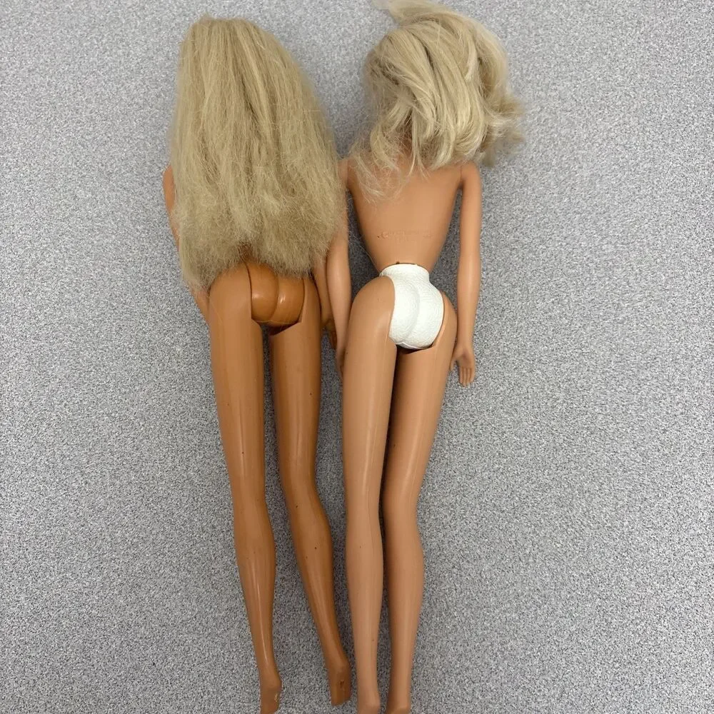 Lot of 8 Vintage Mixed Styles Mattel Barbie, 1966 Body Mold, Twist Waist, Nude